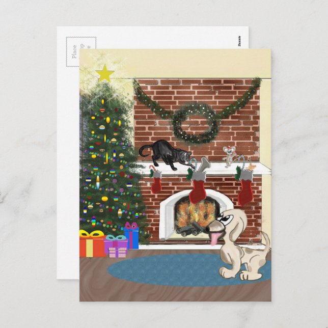 Esperando la postal Santa (Anverso / Reverso)