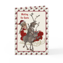 Esperando la tarjeta de Navidades Santa