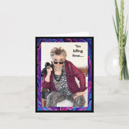 Esperando la tarjeta de significación y felicidad