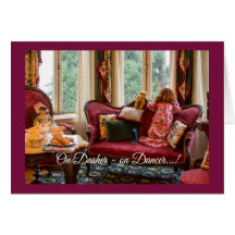 Esperando la tarjeta navideña Santa