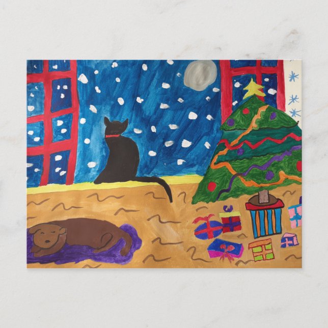 Esperando Postal De Navidades (Anverso)