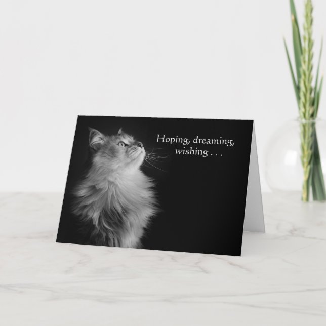 Esperando, soñando, deseando tarjeta de cumpleaños (Anverso)