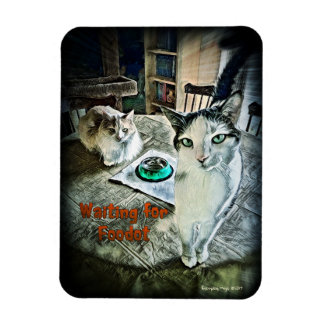 Esperando un imán flexible de 3" x 4" de Foodot