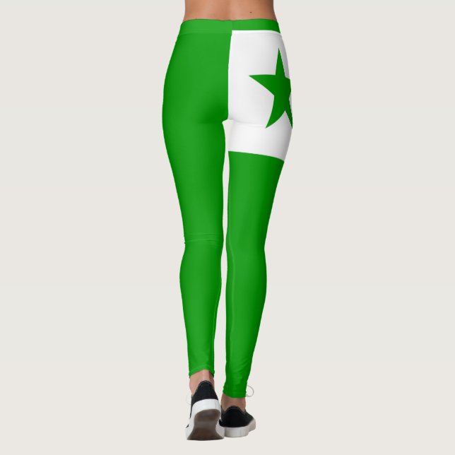 Esperanto flag Leggings (Reverso)