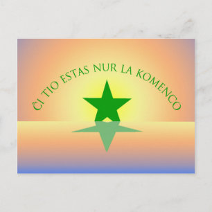 Esperanto: Tarjeta postal de solo el comienzo