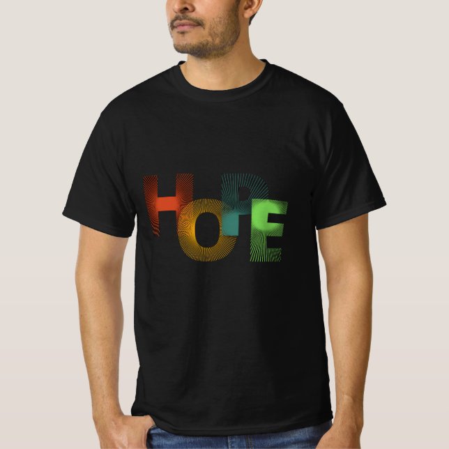 ESPERANZA - Camiseta de tipografía Inspiradora par (Anverso)