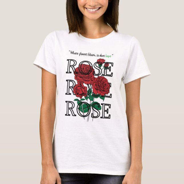 Esperanza de la camiseta el | de la flor de la (Anverso)