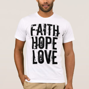 ESPERANZA DE LA FE AMAR camisetas cristianas