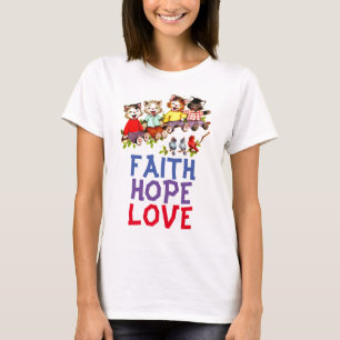 ESPERANZA DE LA FE AMOR, camisetas de gato cristia