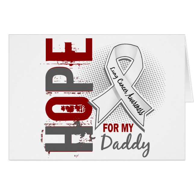Esperanza de mi cáncer de pulmón del papá (Anverso (Horizontal))
