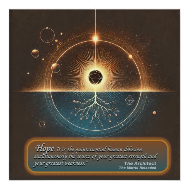 "Esperanza del arquitecto" brillante Poster (Anverso)