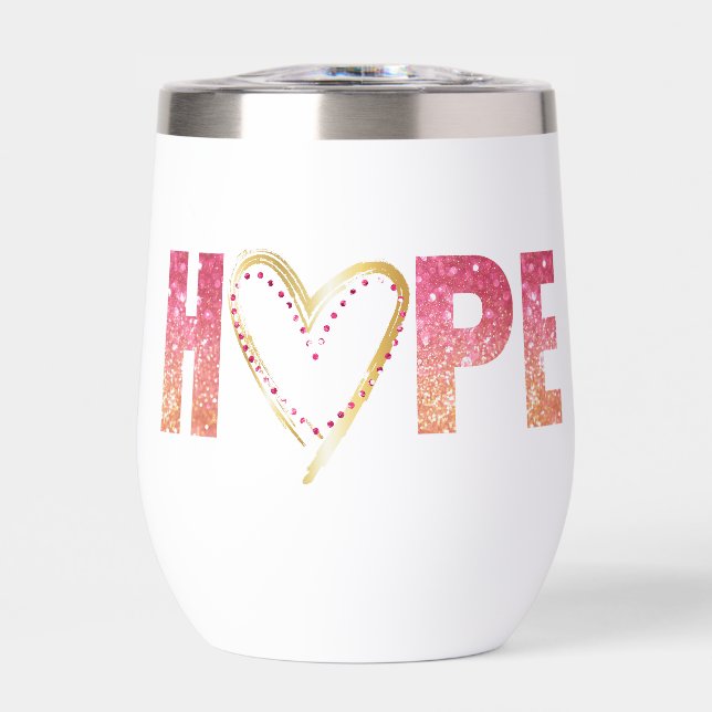 "Esperanza" en escaramuzas rosadas con corazón de  (Frente)