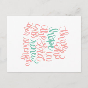 Esperanza en la postal del Señor