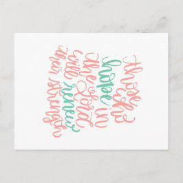 Esperanza en la postal del Señor