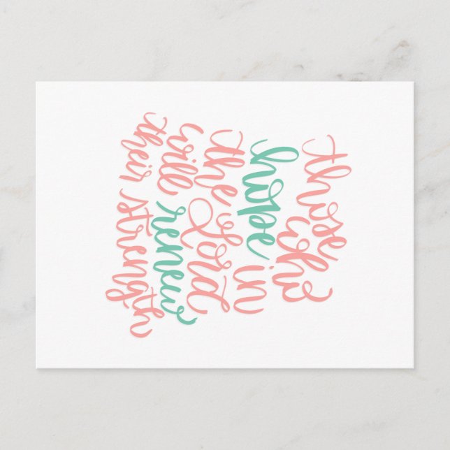 Esperanza en la postal del Señor (Anverso)