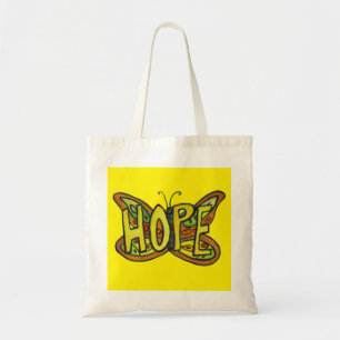 Esperanza Mariposa Palabra Arte Inspirador Bolsas
