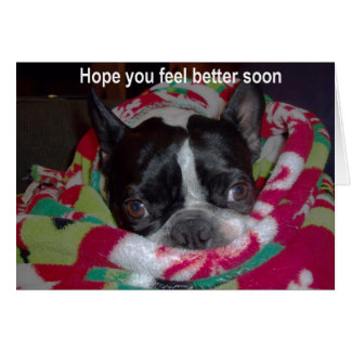 Esperanza que usted siente mejor pronto
