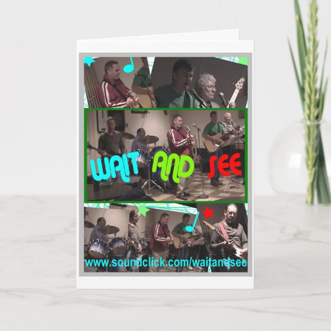 ESPERAR Y VER TARJETA DE Saludo (Anverso)