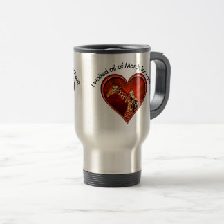 Esperé todo el marzo abril - taza de la jirafa