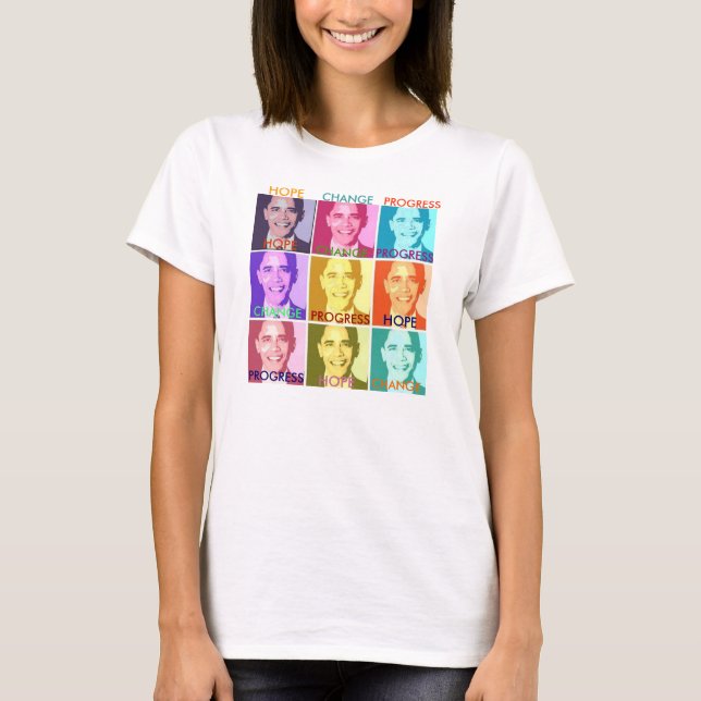 ESPERE y CAMBIE la CAMISETA de OBAMA - - Cus… - (Anverso)