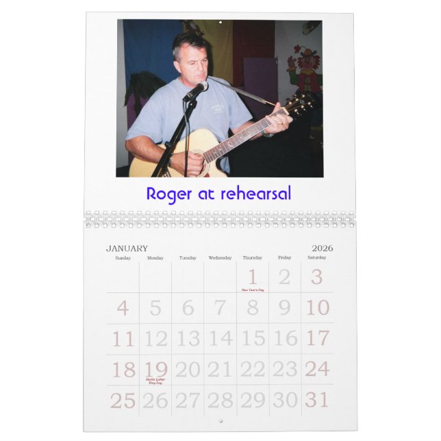 ESPERE Y VEA el calendario de 2007 bandas (Jan 2026)