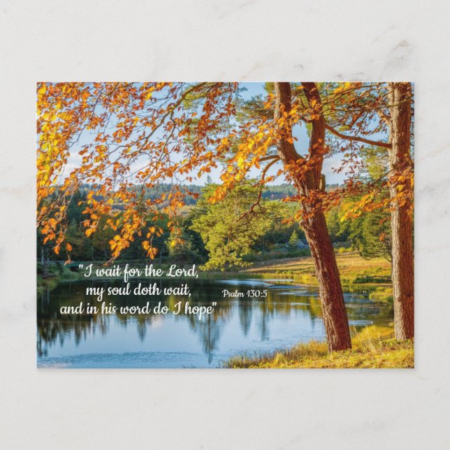 Esperen al Señor, esperanza en su tarjeta de palab (Anverso)