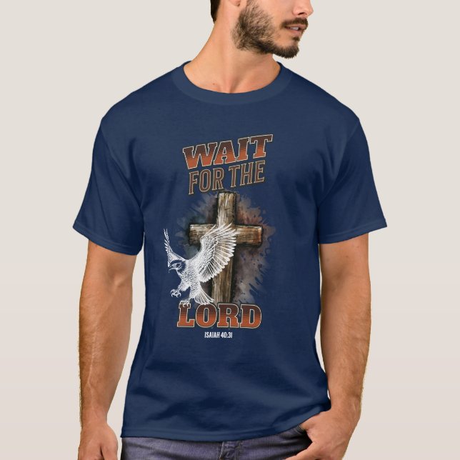 Esperen Al SEÑOR Isaías 40:31 Camiseta (Anverso)