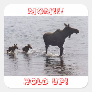 ¡¡¡Esperen!!! Moose Pegatinas