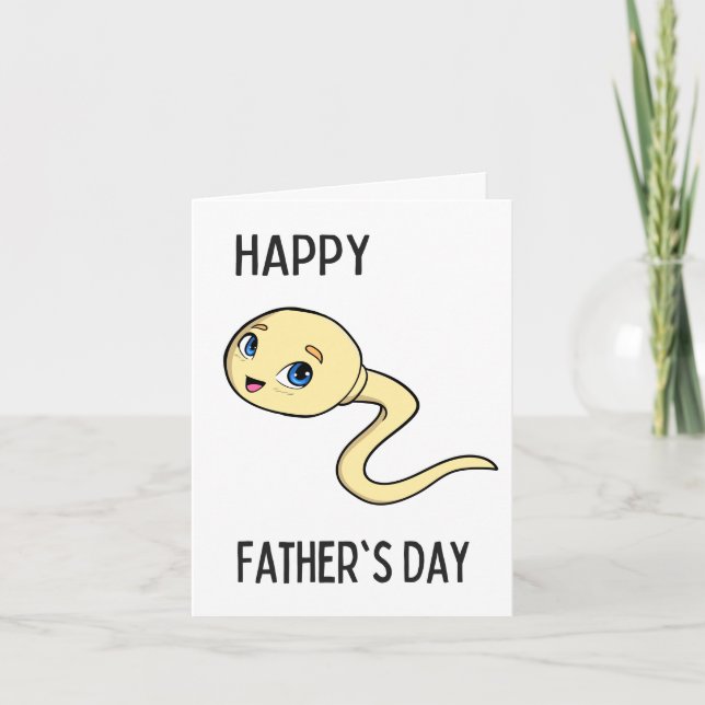 Esperma. Tarjeta del Día del Padre de Brad Gosse (Anverso)