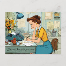¡Espero oír de ti pronto! Postal