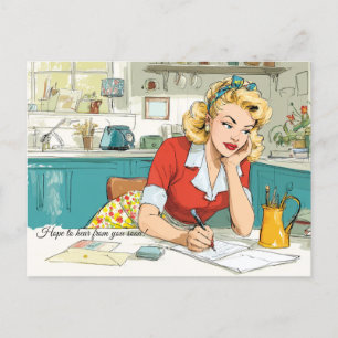 ¡Espero oír de ti pronto! Postal