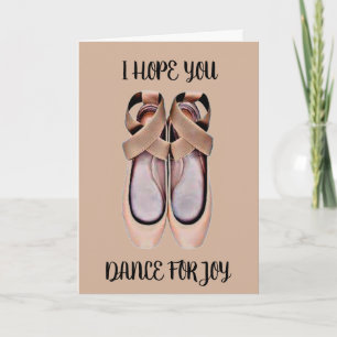ESPERO QUE BAILES (ZAPATILLAS DE BALLET) TARJETA D