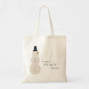 espero que la paz ame. Bolsas de Totes de navidad