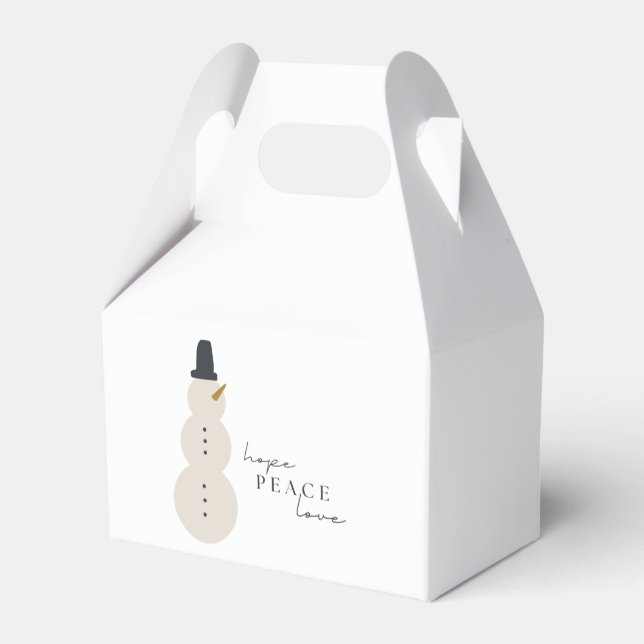 espero que la paz ame. Caja de Favor de navidades  (Reverso)