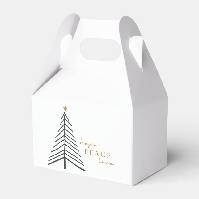 espero que la paz ame. Caja de Favor de Vacaciones (Front Side)