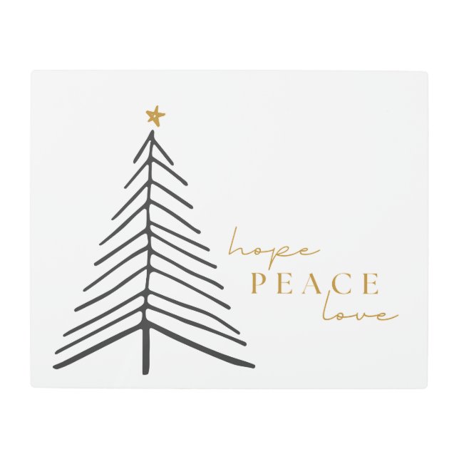 espero que la paz ame. Navidades festejan arte Met (Anverso)
