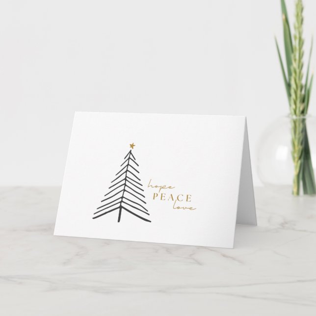 espero que la paz ame. Tarjetas de felicitación na (Anverso)