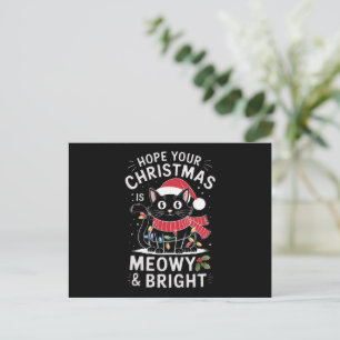 Espero Que Tu Navidad Sea Felina y Brillante Gato 