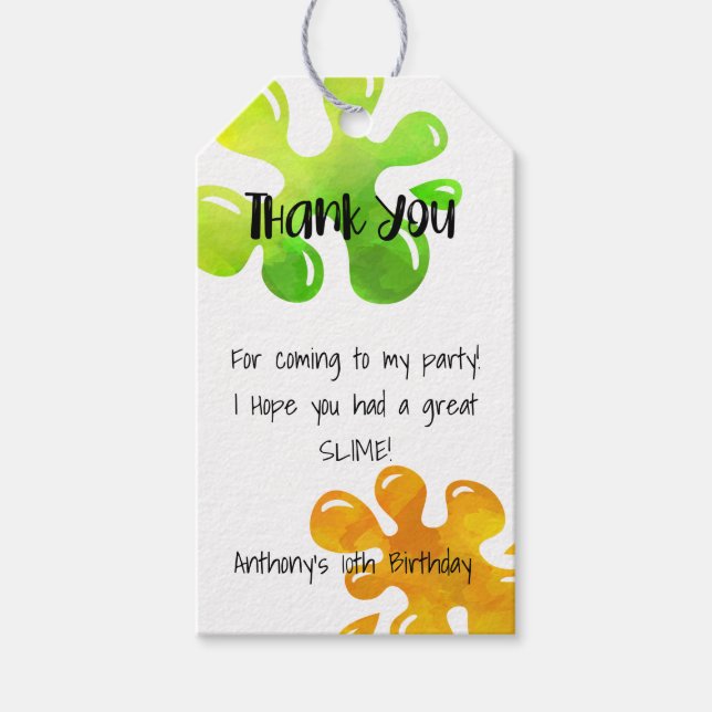 Espero Que Tuvieras Un Gran Slime Gracias Etiqueta (Anverso)