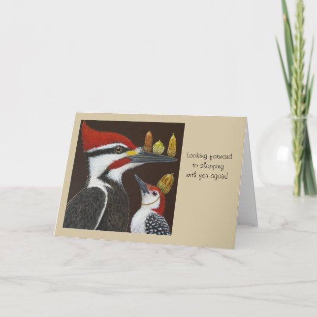 Espero volver a comprar con usted, tarjeta (Anverso)