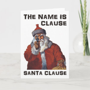 Espía Papá Noel que apunta un arma: Navidad