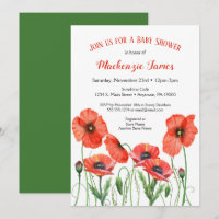 Espías florales Invitación Baby Shower Neutral