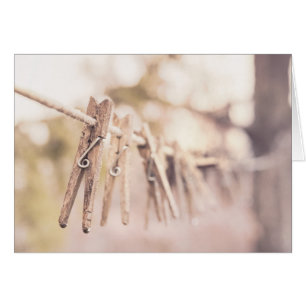 Espinas de tela en una línea