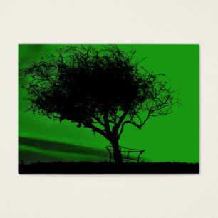 Espino de Glastonbury. Árbol en la colina. Negro