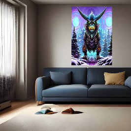 Espinosa gran bestia de fantasía | Poster de arte