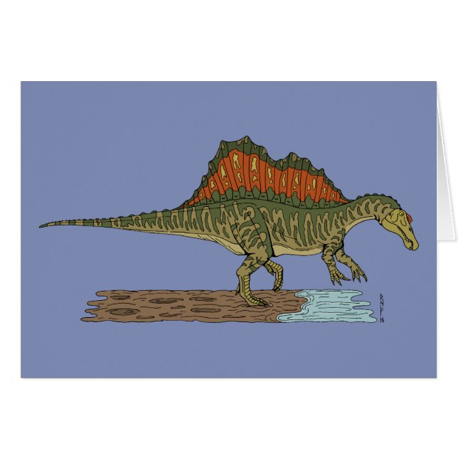 Espinosaurio de Dinosaurio Cretácico (Anverso (Horizontal))