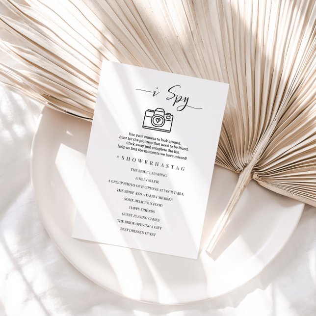 Espio Boda o tarjeta de juego de ducha de novia (Subido por el creador)