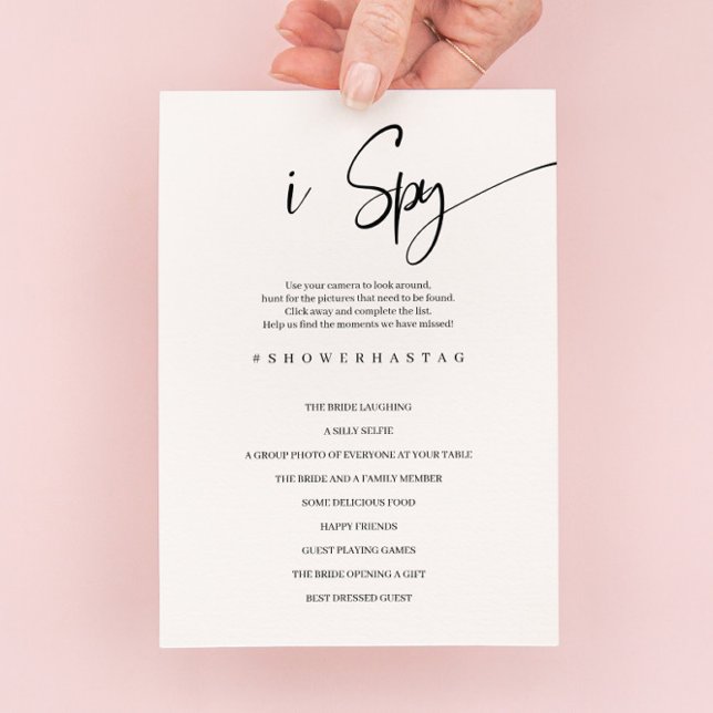 Espio Boda o tarjeta de juego de ducha de novia (Subido por el creador)