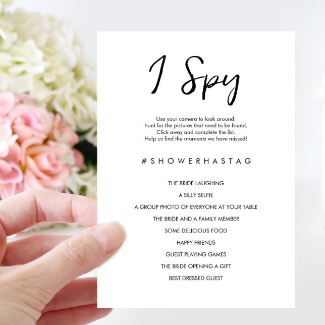 Espio Boda o tarjeta de juego de ducha de novia (Subido por el creador)
