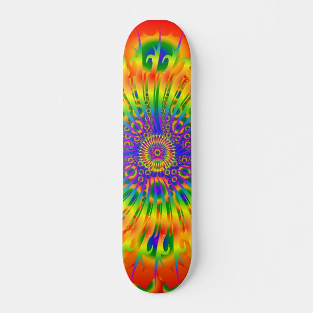 Espiral arcoiris / Diseño fractal: Skateboard Pers (Anverso )